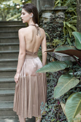 Robe mi-longue dos nu Tracy
